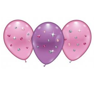 Juwelen Perlmuttballons, 4 Stck
