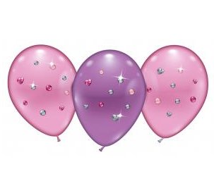 Juwelen Perlmuttballons, 4 Stck