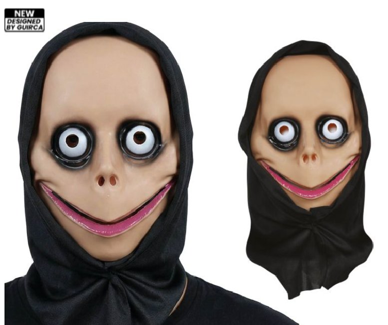 Halloween Maske mit Kapuze