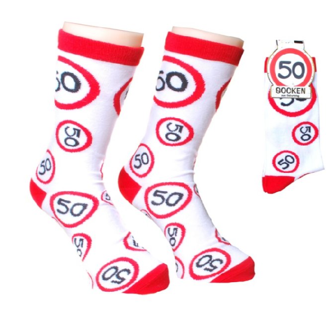Socken zum 50. Geburtstag (Gr��e 38-42)