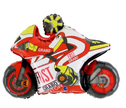 Folienballon Motorrad Racer