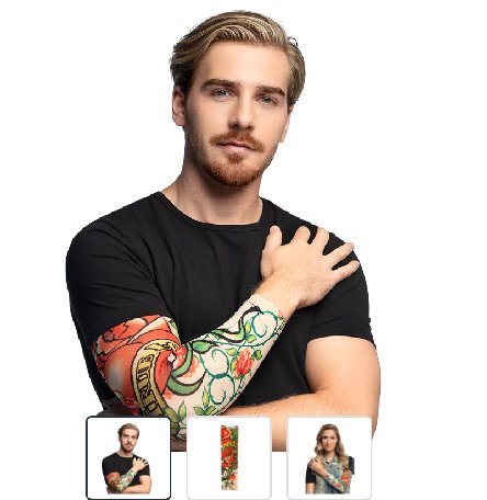 Tattoo �rmel, 1 Paar - True Love