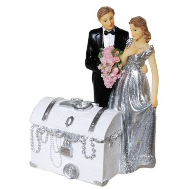 Spardose Schatztruhe zur Silberhochzeit