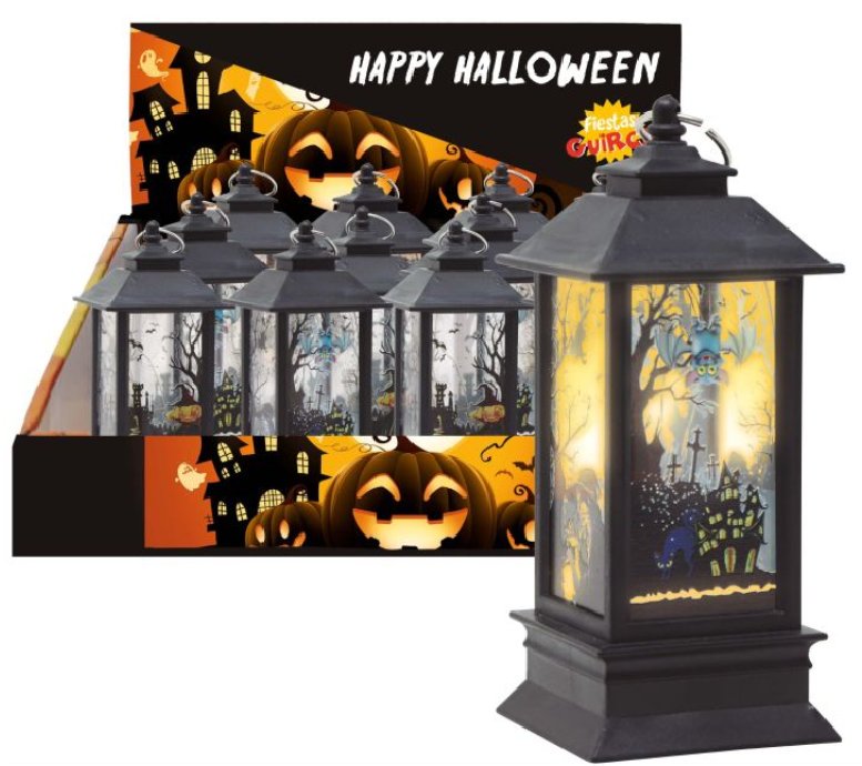 Laterne mit Halloweenmotiv, 1 St�ck