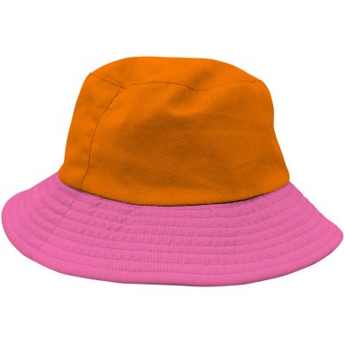 Hut Colorblock Orange/Rosa, 1 Stck