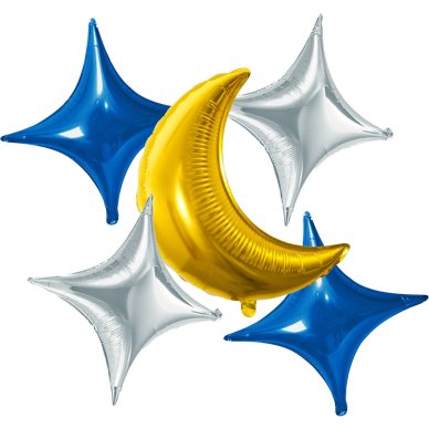 Folienballon-Set - Eid Mubarak - 5 Stck