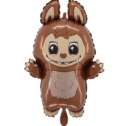 Folienballon Bad Bunny, braun