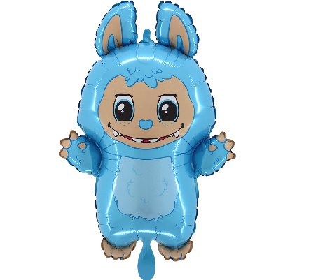 Folienballon Bad Bunny, blau