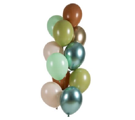 Luftballons Safari, 12 St�ck - 33 cm
