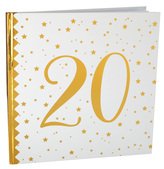 Gstebuch Gold Glamour Zahl 20