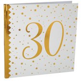 Gstebuch Gold Glamour Zahl 30