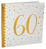 Gstebuch Gold Glamour Zahl 60