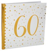 Gstebuch Gold Glamour Zahl 60