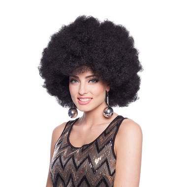 Afro XL Percke, schwarz