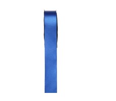 Doppelsatinband, blau - 2,5 cm x 25m