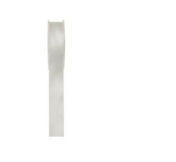 Doppelsatinband, creme - 2,5 cm x 25m