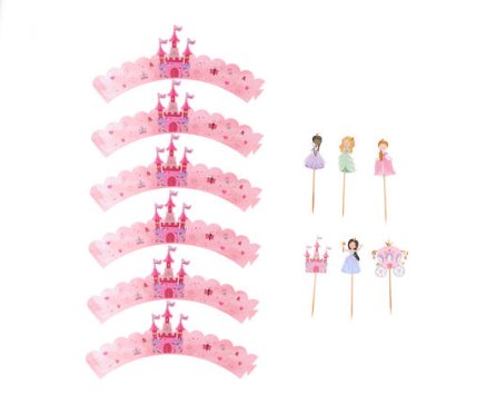 Cupcake Deko-Set - Pretty Princess