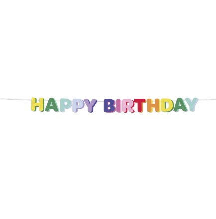 Buchstabengirlande - HAPPY BIRTHDAY