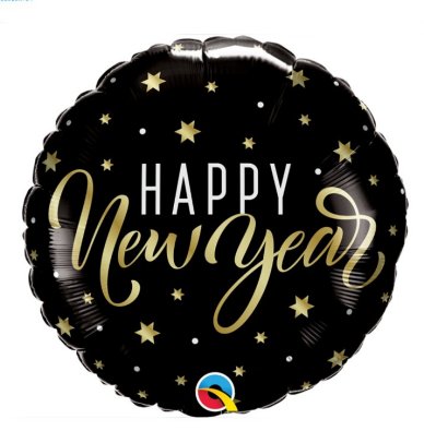 Silvester Happy New Year Ballon