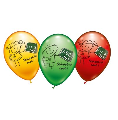 School is Cool Luftballons, 6 Stck