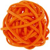 Kleine Rattankugel orange, 12 Stck