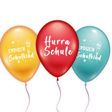 Luftballons fr den Schulanfang, 6 Stck