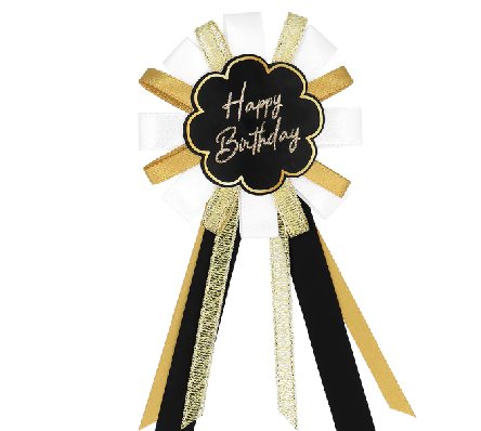 Rosette Anstecker Happy Birthday