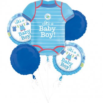 Ballon Strau Bouquet Baby Boy