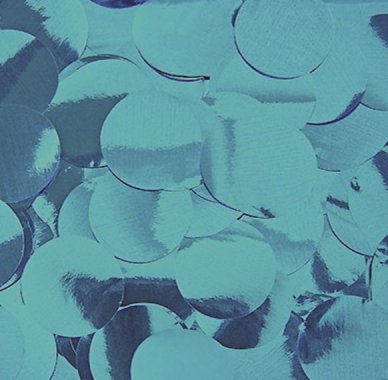 Folienkonfetti rund, 2cm,blau trkis
