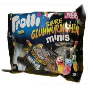 Trolli Saure Glhwrmchen minis, 10x20g