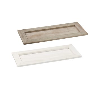 Holztablett Basic grau, 35 cm