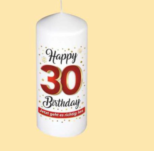 Kerze zum 30.Geburtstag
