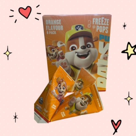 Paw Patrol Eis Freeze Pops Orange 8x62ml