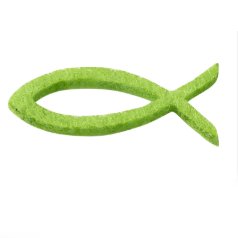 Fische aus Filz, apfelgr�n, 12 St�ck