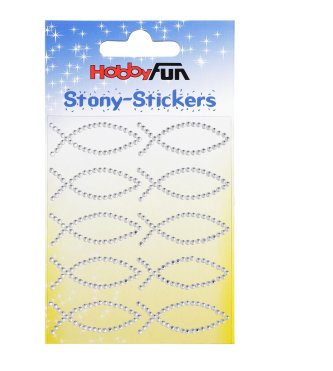 STONY-Sticker Fische, kristall