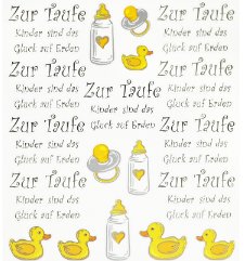 Design Sticker Zur Taufe