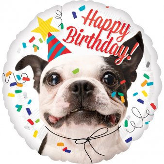 Happy Birthday Folienballon Hund