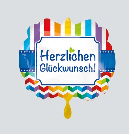 Ballon - Herzlichen Glckwunsch, 63 cm