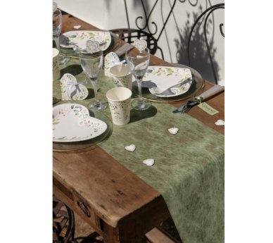 Tischlufer Olive - grn, 5m