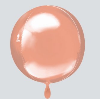 Kugelballon - Orbz - Rosegold, 40 cm