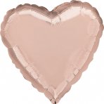 Folienballon Herz, rosegold, 71 cm