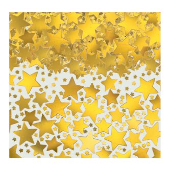 Glnzendes Sternen Konfetti, gold, 70g
