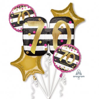 Bouquet Pink und Gold Milestone 70