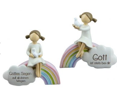 Figur als Kind mit Regenbogen, 1 Stck