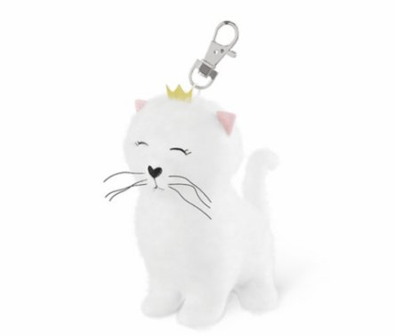 Katze als Stofftier mit Karabiner, 1 Stck