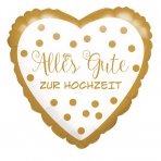 Alles Gute zur Hochzeit Herzballon