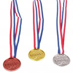 Medaillen - 3 Stck - gold, silber, bronze