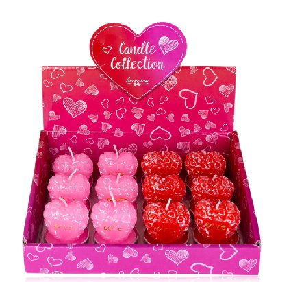 Kerze in Herzform, 1 Stck