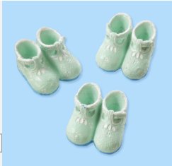 Mini Babyschuhe,hellblau, 3 Paar