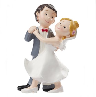 Hochzeitspaar tanzend, 8 cm